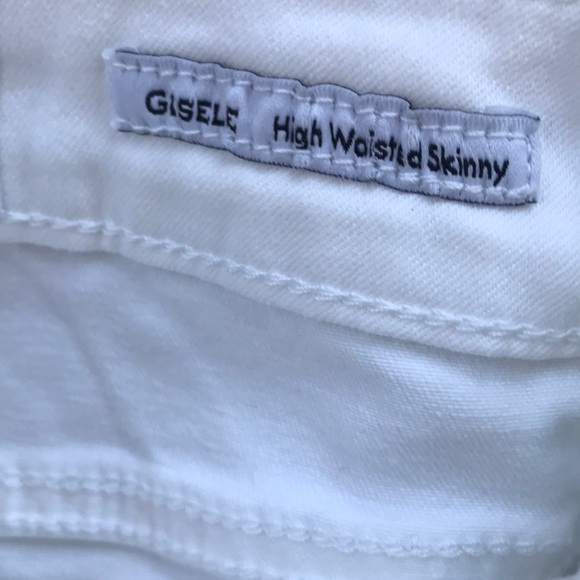 NWT Dear John Gisele High Rise White Skinny 30 - Picture 12 of 14